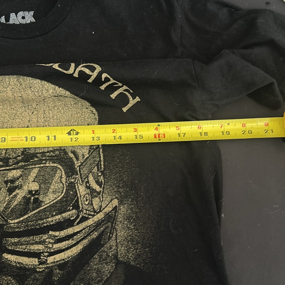 SOLD Black Sabbath US Tour 78 Reproduction Black Shirt Sleeve T-Shirt Medium EUC - Picture 6 of 8